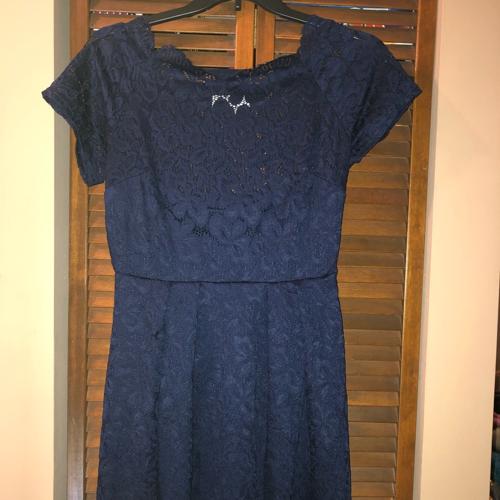 Navy Lace Dress